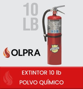 EXTINTOR 10 lb POLVO QUÍMICO